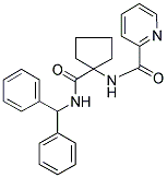 N-(1-(BENZHYDRYLCARBAMOYL)CYCLOPENTYL)PICOLINAMIDE Struktur