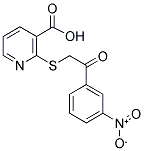 2-([2-(3-NITROPHENYL)-2-OXOETHYL]THIO)NICOTINIC ACID Struktur