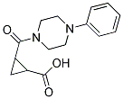 2-((4-PHENYLPIPERAZINYL)CARBONYL)CYCLOPROPANECARBOXYLIC ACID Struktur