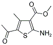 METHYL 5-ACETYL-2-AMINO-4-METHYL-3-THIOPHENECARBOXYLATE Struktur