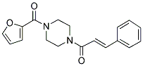 1-(4-(2-FURYLCARBONYL)PIPERAZINYL)-3-PHENYLPROP-2-EN-1-ONE Struktur