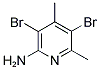 2-AMINO-3,5-DIBROMO-4,6-DIMETHYLPYRIDIN Struktur