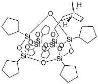 1-[2-(5-NORBORNEN-2-YL)ETHYL]-3,5,7,9,11,13,15-HEPTACYCLOPENTYLPENTACYCLO[9.5.1.1(3,9).1(5,15).1(7,13)]OCTASILOXANE Struktur