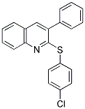 2-[(4-CHLOROPHENYL)SULFANYL]-3-PHENYLQUINOLINE Struktur