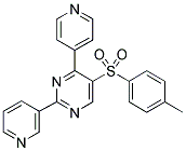 5-[(4-METHYLPHENYL)SULPHONYL]-2-(PYRIDIN-3-YL)-4-(PYRIDIN-4-YL)PYRIMIDINE Struktur