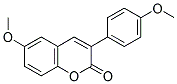 6-METHOXY-3(4'-METHOXYPHENYL)COUMARIN Struktur