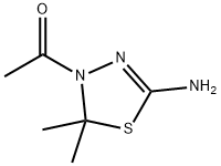 1-(5-AMINO-2,2-DIMETHYL-[1,3,4]THIADIAZOL-3-YL)-ETHANONE Struktur