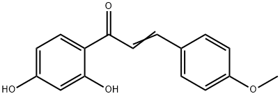 2',4-DIHYDROXY-4'-METHOXYCHALCONE Struktur