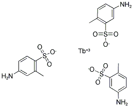 TERBIUM 5-AMINO-2-MENTHYLBENZENESULFONATE Struktur