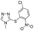 3-[(5-CHLORO-2-NITROPHENYL)THIO]-4-METHYL-4H-1,2,4-TRIAZOLE Struktur