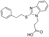 3-(2-[(2-PHENYLETHYL)THIO]-1H-BENZIMIDAZOL-1-YL)PROPANOIC ACID Struktur