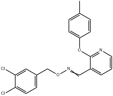 2-(4-METHYLPHENOXY)NICOTINALDEHYDE O-(3,4-DICHLOROBENZYL)OXIME Struktur