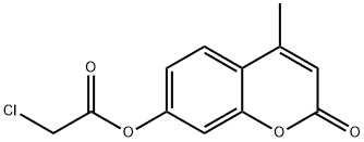 CHLORO-ACETIC ACID 4-METHYL-2-OXO-2H-CHROMEN-7-YL ESTER Struktur