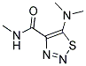 5-(DIMETHYLAMINO)-N-METHYL-1,2,3-THIADIAZOLE-4-CARBOXAMIDE Struktur