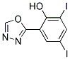 2,4-DIIODO-6-(1,3,4-OXADIAZOL-2-YL)PHENOL Struktur