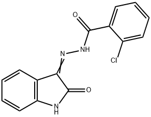 3-(2-CHLOROBENZOYLHYDRAZIDYL)-2-OXOINDOLINE Struktur