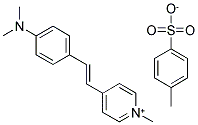 TRANS-4-[4-(DIMETHYLAMINO)STYRYL]-1-METHYLPYRIDINIUM P-TOLUENESULFONATE Struktur