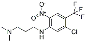 N1-[5-CHLORO-2-NITRO-4-(TRIFLUOROMETHYL)PHENYL]-N3,N3-DIMETHYLPROPANE-1,3-DIAMINE Struktur