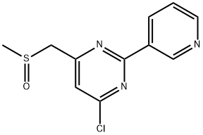 4-CHLORO-6-[(METHYLSULFINYL)METHYL]-2-(3-PYRIDINYL)PYRIMIDINE Struktur