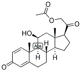 1,4-PREGNADIEN-11-BETA, 21-DIOL-3,20-DIONE 21-ACETATE Struktur