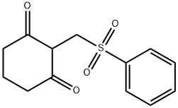 2-[(PHENYLSULFONYL)METHYL]-1,3-CYCLOHEXANEDIONE Struktur