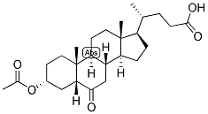 5-BETA-CHOLANIC ACID-3-ALPHA-OL-6-ONE ACETATE Struktur