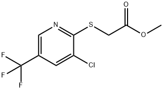 METHYL 2-(3-CHLORO-5-(TRIFLUOROMETHYL)-2-PYRIDYLTHIO)ACETATE Struktur