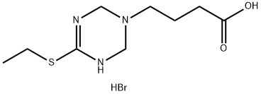 4-(4-ETHYLSULFANYL-3,6-DIHYDRO-2H-[1,3,5]TRIAZIN-1-YL)BUTYRIC ACID HYDROBROMIDE Struktur