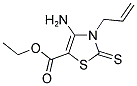 3-ALLYL-4-AMINO-2-THIOXO-2,3-DIHYDRO-THIAZOLE-5-CARBOXYLIC ACID ETHYL ESTER Struktur