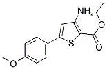 ETHYL 3-AMINO-5-(4-METHOXYPHENYL)THIOPHENE-2-CARBOXYLATE Struktur