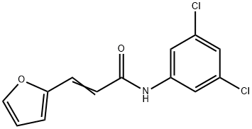 N-(3,5-DICHLOROPHENYL)-3-(2-FURYL)ACRYLAMIDE Struktur