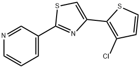 3-[4-(3-CHLORO-2-THIENYL)-1,3-THIAZOL-2-YL]PYRIDINE Struktur