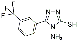 4-AMINO-3-MERCAPTO-5-[3-(TRIFLUOROMETHYL)PHENYL]-4H-1,2,4-TRIAZOLE Struktur