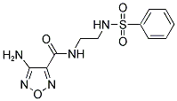 4-AMINO-N-3'-(2-[(PHENYLSULFONYL)AMINO]ETHYL)-1,2,5-OXADIAZOLE-3-CARBOXAMIDE Struktur