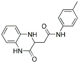 2-(3-OXO-1,2,3,4-TETRAHYDRO-QUINOXALIN-2-YL)-N-P-TOLYL-ACETAMIDE Struktur