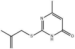 6-METHYL-2-[(2-METHYLPROP-2-ENYL)THIO]PYRIMIDIN-4-OL Struktur