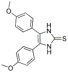 4,5-BIS-(4-METHOXY-PHENYL)-1,3-DIHYDRO-IMIDAZOLE-2-THIONE Struktur