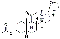 5-BETA-PREGNAN-3-ALPHA-OL-11,20-DIONE ACETATE 20-ETHYLENEKETAL Struktur