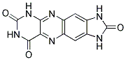 1H-BENZIMIDAZO[5,6-G]PTERIDINE-2,7,9(3H,6H,8H)-TRIONE Struktur