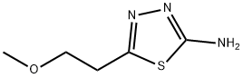 5-(2-METHOXY-ETHYL)-[1,3,4]THIADIAZOL-2-YLAMINE Struktur