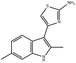 4-(2,6-DIMETHYL-1H-INDOL-3-YL)-THIAZOL-2-YLAMINE Struktur