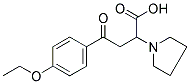 4-(4-ETHOXYPHENYL)-4-OXO-2-(1-PYRROLIDINYL)BUTANOIC ACID Struktur