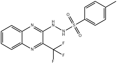 4-METHYL-N'-[3-(TRIFLUOROMETHYL)-2-QUINOXALINYL]BENZENESULFONOHYDRAZIDE Struktur