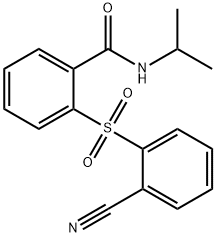 2-[(2-CYANOPHENYL)SULFONYL]-N-ISOPROPYLBENZENECARBOXAMIDE Struktur