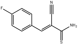 2-CYANO-3-(4-FLUOROPHENYL)-2-PROPENETHIOAMIDE Struktur