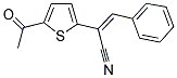 2-(5-ACETYL-2-THIENYL)-3-PHENYLACRYLONITRILE Struktur