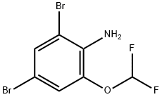 2,4-DIBROMO-6-(DIFLUOROMETHOXY)ANILINE Struktur