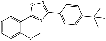 2-(3-[4-(TERT-BUTYL)PHENYL]-1,2,4-OXADIAZOL-5-YL)PHENYL METHYL SULFIDE Struktur