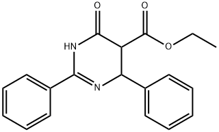 ETHYL 6-HYDROXY-2,4-DIPHENYL-4,5-DIHYDRO-5-PYRIMIDINECARBOXYLATE Struktur