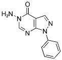 5-AMINO-1-PHENYL-1,5-DIHYDRO-4H-PYRAZOLO[3,4-D]PYRIMIDIN-4-ONE Struktur